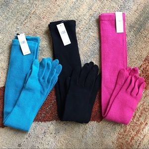 🦋 100% wool long sleeve gloves by Lord & Taylor